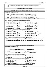 Bài tập Đại số 8 - Chương III Phương trình bậc nhất một ẩn - Trần Sĩ Tùng
